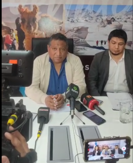 Mario Cusipuma, Rueda de Prensa