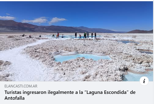 Turistas ingresaron ilegalmente a la 