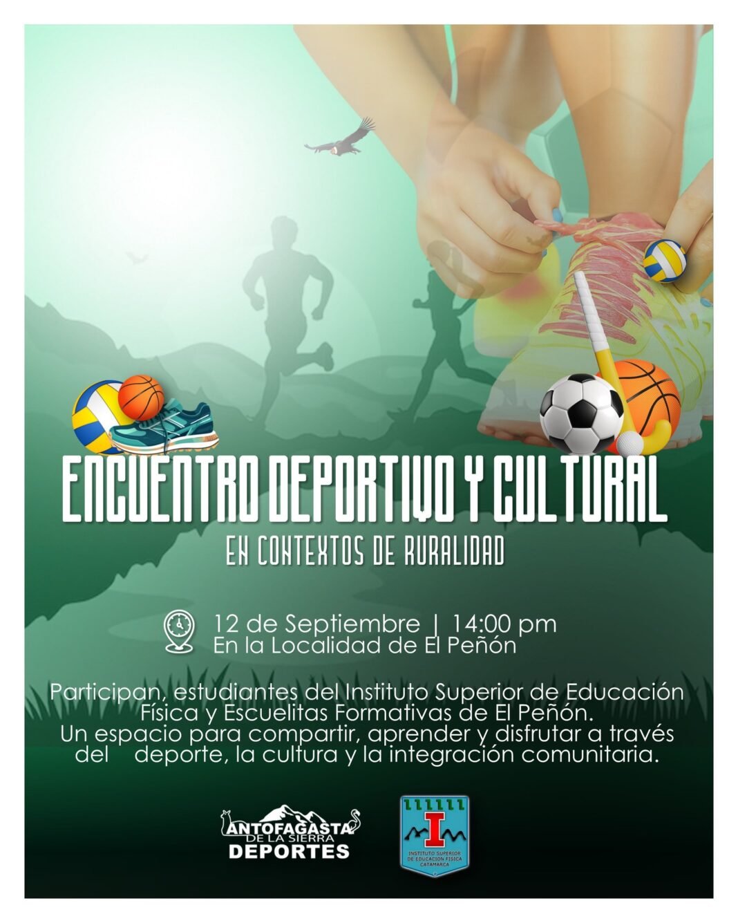 primer encuentro entre el Instituto Superior de Educación Física y los alumnos de la Escuela Formativa Deportiva Municipal 