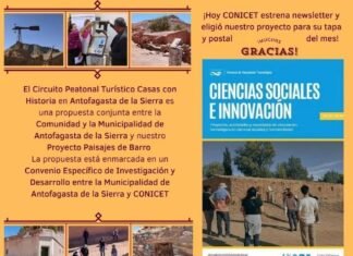 Hoy CONICET estrena newsletter y eligió el proyecto Circuito Peatonal Turístico CASAS CON HISTORIA para su tapa y postal